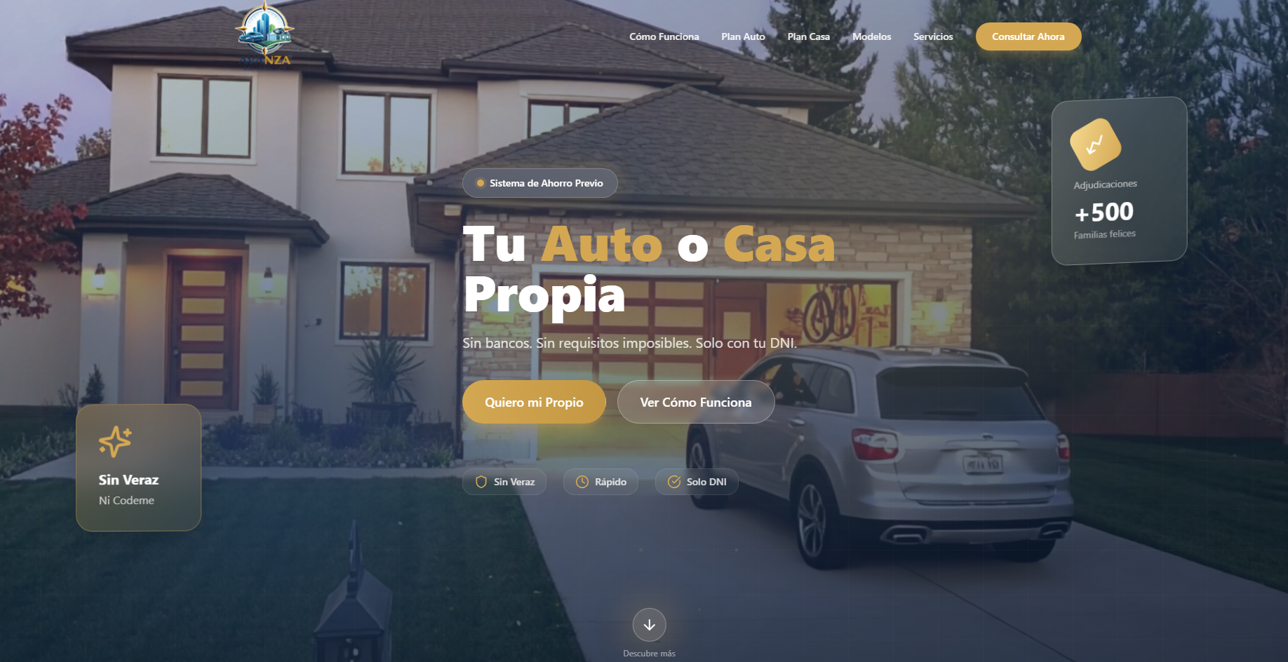 Avanza Desarrollo - Web corporativa hecha en React